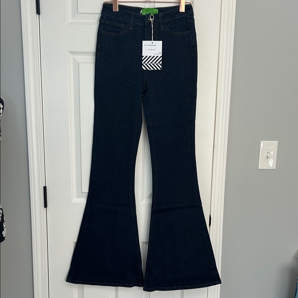 Sandrine Rose Flare Jeans size 26- the virgin label 🏷️ - Picture 3 of 8